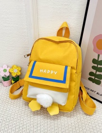Fashion Yellow Canvas Cartoon Backpack