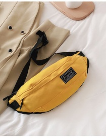 Fashion Yellow Canvas Large Capacity Messenger Bag