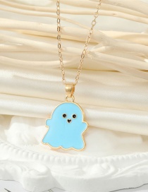 Fashion Blue Ghost Alloy Ghost Necklace