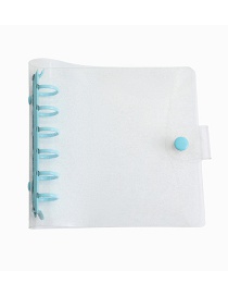 Fashion Glitter Blue Shell (without Inner Page) Pvc Six-hole Loose-leaf Album Holder