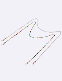 Fashion Complete Set Pure Copper Color Beads Pearl Glasses Chain Set