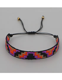 Fashion Mi-b200171b Rice Bead Braided Geometric Bracelet