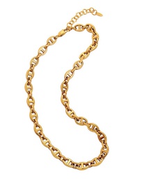 Fashion Gold Color Necklace-40+4cm Titanium Geometric Pig Nose Necklace