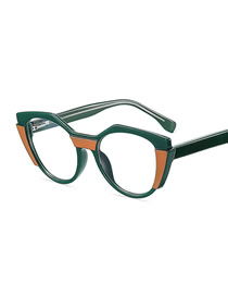 Fashion Green/anti-blue Light Tr90 Large Frame Cp Ferrule Color Glasses Frame