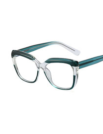 Fashion Green/anti-blue Light Cp Ferrule Flat Glasses Frame