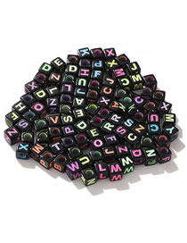 Fashion 5# Resin Color Alphabet Rice Beads Diy Accessories