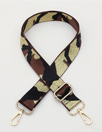 Fashion No. 283 Default Gold Hook Camouflage-print Geometric Wide Cross-body Straps