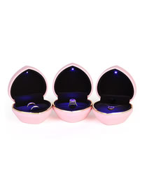 Fashion Pink Pendant Box Rubber Paint Love Jewelry Storage Box