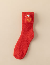 Fashion 囍bag Coral Fleece Bag Thickened Socks