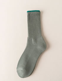 Fashion Blue Cotton Knitted Socks