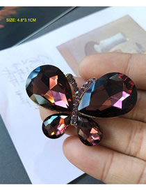 Fashion 9# Alloy Diamond Geometric Irregular Brooch