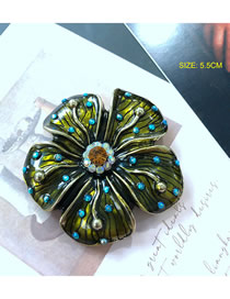 Fashion 1# Alloy Geometric Flower Brooch