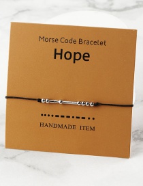 Fashion Hope Geometric Morse Code Ball Bracelet