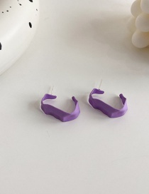Fashion 4# Alloy Geometric C-shaped Stud Earrings