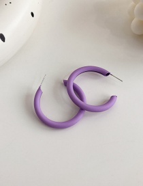 Fashion 6# Alloy Geometric C-shaped Stud Earrings