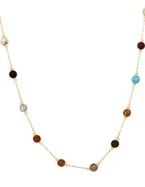 Fashion Color Titanium Bead Necklace