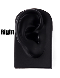 Fashion Black Right Ear Silicone Ear Display Model