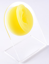 Fashion Yellow - Right Ear Silicone Ear Display Model