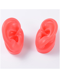 Fashion Red Silicone Ear Display Model