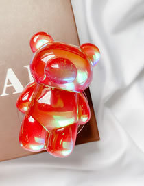 Fashion Red-plated Electroplating Gradient Cartoon Bear Mobile Phone Airbag Holder
