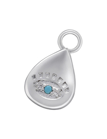 Fashion Platinum Copper Zirconium Eye Square Round Water Droplets Diy Accessories