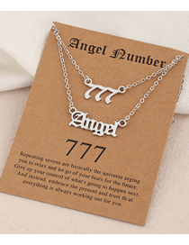 Fashion Baik-777 Alloy Alphanumeric With Card Necklace Set