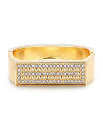 Fashion Gold Alloy Diamond Bracelet Geometry