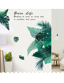 Fashion 58*90cm Pvc Green Leaf Wall Sticker