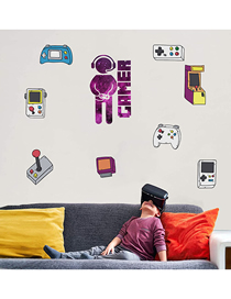 Fashion 30*90cmx2 Pieces Into Bags Pvc Game Console Handle Wall Sticker