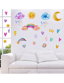 Fashion 30*90cm Pvc Rainbow Unicorn Wall Sticker