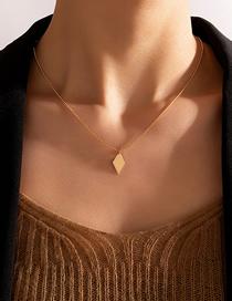 Fashion 9# Alloy Geometric Diamond Necklace