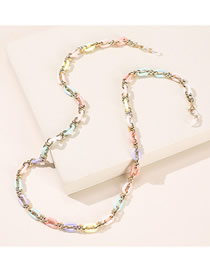 Fashion Color Acrylic Geometric Chain Glasses Chain