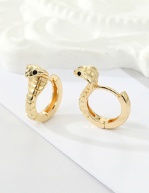 Fashion Gold Color Alloy Snake Geometric Earrings