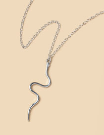 Fashion Silver Color Alloy Snake Necklace