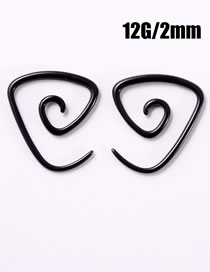 Fashion 2mm Acrylic Triangle Pierced Stud Earrings