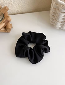 Fashion Black Satin Crinkle Headband