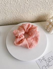 Fashion Pink Linen Pleated Headband