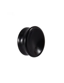 Fashion Obsidian - 8mm Integral Solid Concave Horn Flares