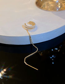 Fashion Gold (single) Alloy Inlaid Pearl Geometric Ear Cuffs