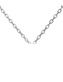 Fashion White Gold - Separate Chain Solid Copper Geometric Chain Necklace