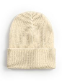 Fashion Meter Solid Knit Rollover Hat