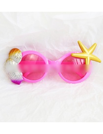 Fashion Starfish Shell Glasses Rose Pink Starfish Shell Sunglasses