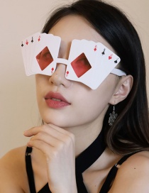 Fashion Playing Cards Abs Painted Playing Card Sunglasses