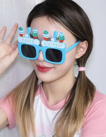 Fashion Blue Abs Rabbit Candle Sunglasses