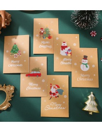 Fashion S591#6 Set With Stickers Set Of Christmas Printed Greeting Cards