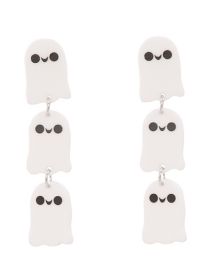 Fashion 4# Alloy Cartoon Ghost Earrings