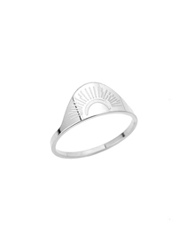 Fashion 10# Titanium Steel Geometric Medallion Ring
