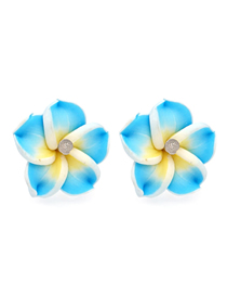 Fashion 20# Geometric Flower Stud Earrings