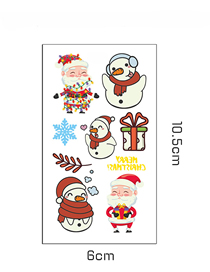 Fashion Luminous Christmas Y-028 Cartoon Christmas Luminous Tattoo Stickers