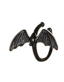 Fashion Black Pure Copper Bat Ear Clip